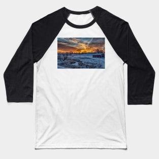 Winter Sunrise Baseball T-Shirt